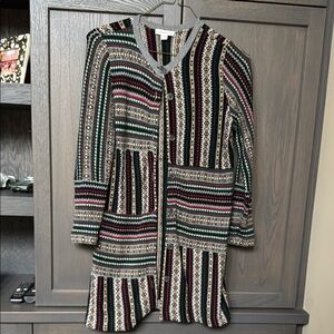 Coldwater Creek Multicolor Striped Cardigan